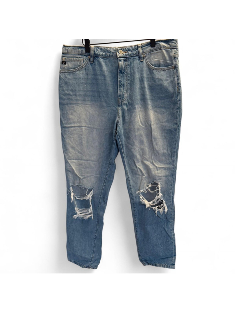 Kancan blue distressed jeans with a relaxed fit Size 30 #denim #distressed